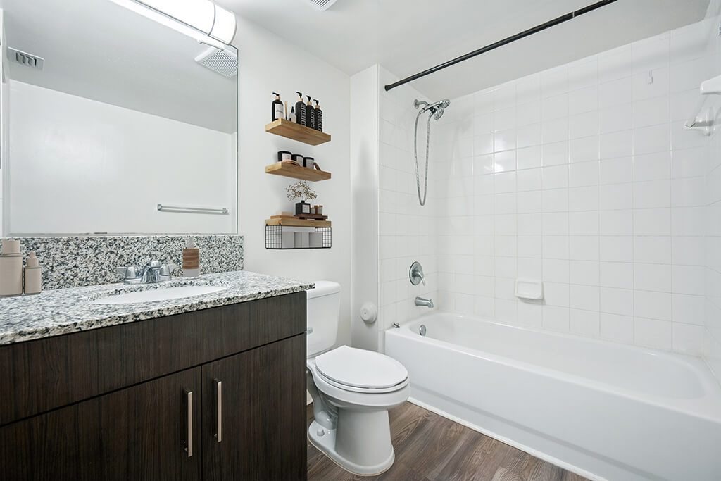 Bathroom at Emerald Dunes Apartments in Miami Gardens FL